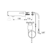 Elektronische Mischbatterie TEMPOMATIC MIX 4 Delabie