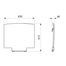Rückenlehne für Duschsitz Be-Line® Delabie