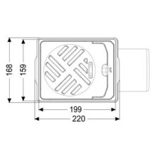 Kessel Kellerablauf Drehfix DN 100, Rost schwarz, Typ 5