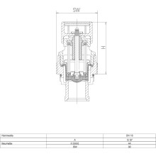 SYR Austauschpatrone 2116 rohgelb DN 15 + DN 20 10 bar r