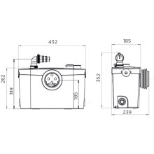 SANIBROY WC-Foerdersystem SANIPRO XR UP