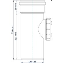 PoloPlast Reinigungsrohr PKRE Polo-Kal NG DN 125