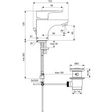 IS WT-Hebelmischer 130 CeraPlan III verchromt