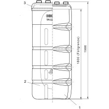 Dehoust TrioSafe Sicherheitstank CR aus Voll-Kunststoff 1000 Plus