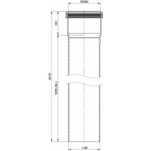 Atec Rohr PolyTop kürzbar DN 80 1955mm