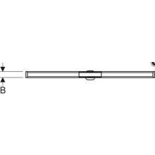 Geberit Duschrinne Cleanline20 300-1300mm Metall pol. / Metall geb.