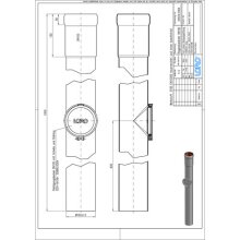 LORO-X-Regenstandrohr 05510 DN 100, rund, Reinigungsoeffnung 1000mm