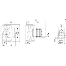 Grundfos Heizungsumwälzpumpe MAGNA3 elektr. ger. 65-60F PN6/10 340mm 1x230V