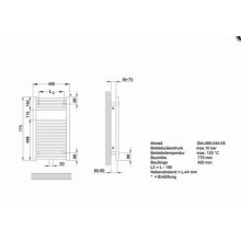 Zehnder O100 Badheizkörper 775x450mm weiß (RAL 9016)