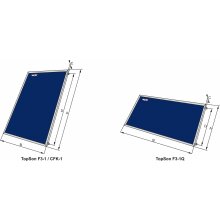 Wolf Hochleistungs-Sonnenkollektor F3-1 TopSon, hochkant, Glasleiste silber