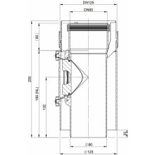 Atec Kontroll-Rohr PolyTwin konzentrisch, DN80/125