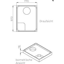 Schedel BRW-Träger Höhe 116 mm 1000x800x25mm