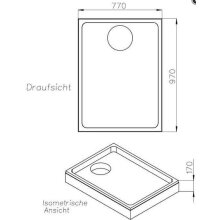 Schedel BRW-Träger Höhe 170 mm 1000x800x65mm