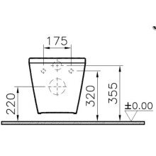 Vitra S100 Wand-Tiefspül-WC geschl. Form Ausld. 540mm randlos verdeckte Bef. weiß