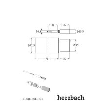 Herzbach LOGIC PLUS Unterputzverlängerung 30 mm