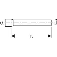 Geberit Spülrohrverlängerung d= 44 30cm weiß-alpin