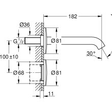 Grohe Waschtischarmatur Essence E IR-Elektronik o Misch m Steckertrafo VC