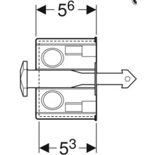 Geberit Rohbau-Set WC-Steuerung Netz