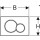 Geberit Betätigungsplatte Sigma01 f 2-Mengen-Auslösung hochglanz-verchromt
