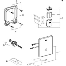 Grohe Urinal-IR-Elektronik Tectron Skate für Rapido U/UMB 6 V verchromt