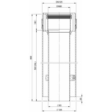 Atec Rohr PolyTwin konzentrisch, kürzbar, DN80/125 500mm