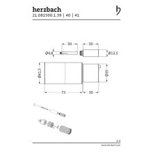 Herzbach LOGIC PLUS Unterputzverlängerung 30 mm