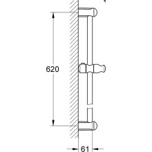 Grohe Brausestange Tempesta Neu 600mm verchromt