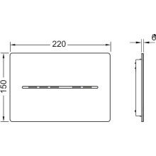 TECEsolid WC-Elektronik, 6 V-Batterie, weiß glänzend