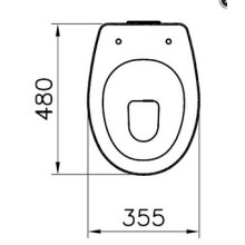 Vitra C100 Stand-Flachspül-WC 460mm hoch weiß