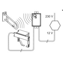 TECEplanus WC-Steuerung TECEplanus Funk für Stützklappgriff, 230/12 V Netz