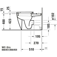 Duravit WC-Sitz Happy D.2 Scharniere edelstahl mit Softclose weiss