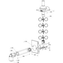 Atec Schacht-Set PolyTwin inkl. Verbindungsl. ES DN 80/125 - DN 80