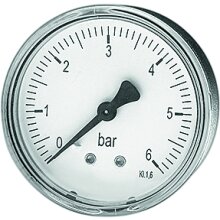 Watts Rohrfedermanometer axial MDA d= 63mm, 1/4 , 0-10 bar