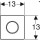 Geberit Manuelle Urinalsteuerung HyTouch Des. Sigma10 schw. / hochglanz-verchromt