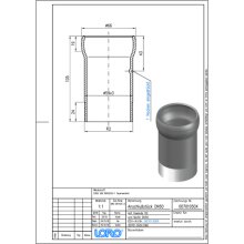 LORO-X Anschluss-Stück AG DN 50x2 mit Steckmuffenverbindung