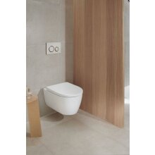 Geberit GE iCon Set Wand-WC mit WC-Sitz, Rimfree Tiefspüler, geschl. Form, T:53cm, weiß