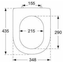 WC-Sitz PRESSALIT MAGNUM Nr.104 inkl.Festscharnier B 33, weiss