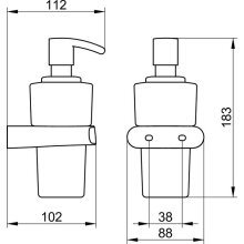 Keuco Pumpe Elegance für Schaumseife, lose verchromt