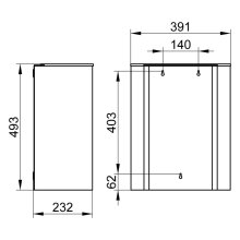 Keuco Abfallsammler Plan Wandmodell Chrom-finish