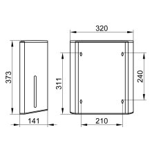 Keuco Papiertuchspender Plan Wandmodell verchromt