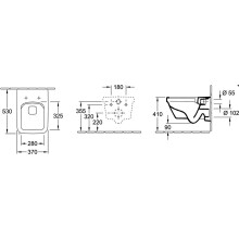 V+B Combi-Pack Tiefspül-WWC Architectura 5685R0XX m Sitz QuiR u. Softcl. we a