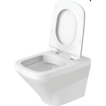 Duravit Wand-WC DuraStyle Rimless pl WC-Sitz m. Absenkaut. mit Befestig.