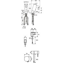 Schell Waschtischarmatur Puris elektr. m. Steckernetz ND Mischwasser VC