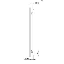 Zehnder O100 Badheizkörper 1469x750mm weiß (RAL 9016)