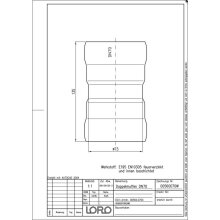 LORO-X-Doppelmuffen 00560. DN 70