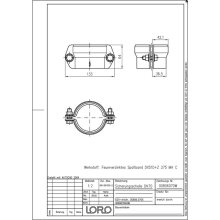 LORO-X-Sicherungsschelle 00806. DN 70, fuer Muffenverbindung