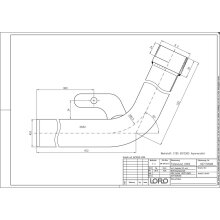 LORO-X Füllstutzen m AG u. Befestigungsanker DN 50x2 920mm