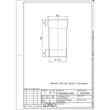 LORO-X Anschluss-Stück AG DN 40x11/2 mit Steckmuffenverbindung