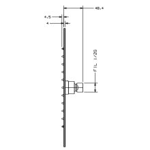 L100 Kopfbrause rund Air-Technik, 4mm hoch d= 300mm verchromt