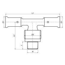 Henco T-AG20x1/2"x20